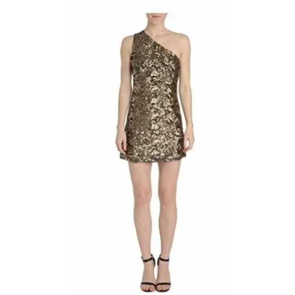 Romeo & Juliet Couture one shoulder sequin mini dress - Picture 1 of 7